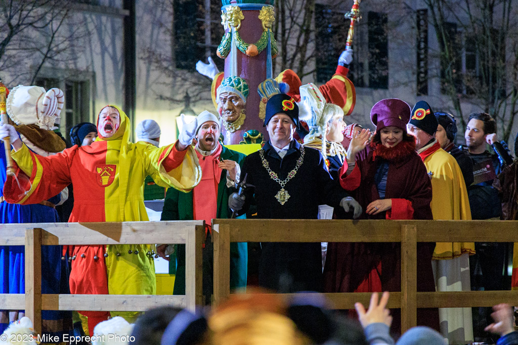 Kapellplatz; Luzerner Fasnacht 2023; SchmuDo; Tagwache